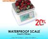 table top weighing scale with multi colored LCD backlit display